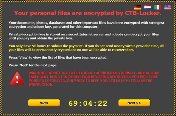 Cryptoviruses Crytowall หรือ Crytolocker